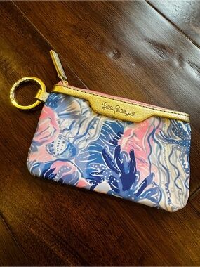 Lilly Pulitzer Zip Keyring Pouch with ID Holder